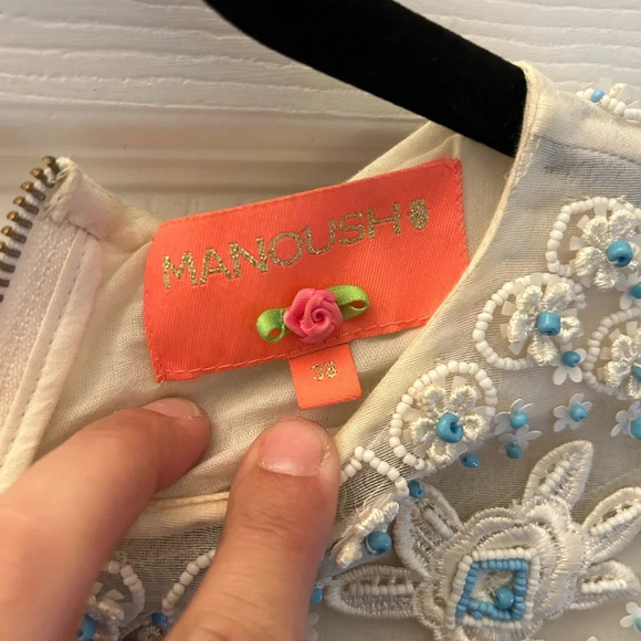 ! Manoush beaded  top sz 6 - Picture 6 of 6